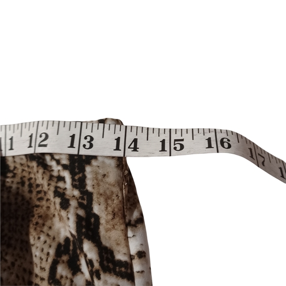 CODE X MODE Snakeskin Print Asymmetrical Ruffle Hem Midi Skirt XSmall - Picture 9 of 11